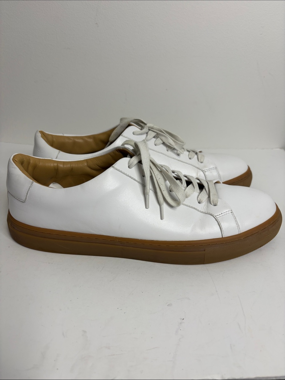 Thursday Legacy Shoes Mens 13 White Leather Low Top Sneaker Minimalist Heritage